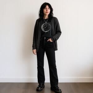 Vintage Levi’s 917 Bootcut Jeans Black 90s Y2K Whimsigoth